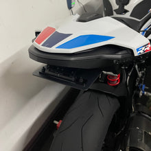 Load image into Gallery viewer, Close-up of a motorcycle with a colorful seat cover against a white background
